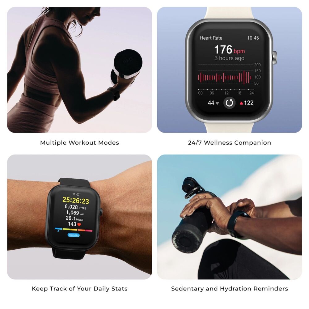 Burgundy iTouch AIR 5 Smartwatch with Heart Rate Monitor, NIB - Picture 4 of 8